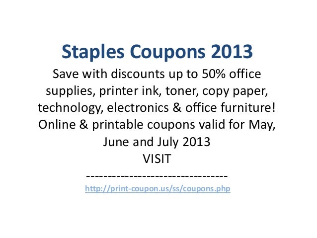 Staples coupon codes for hp ink