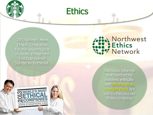 ethics and compliance of starbucks Business ethics and compliance is a platform that undergirds starbucks operation and assists to safeguard its philosophy and name by supplying ways that help associates make moral judgments at work (starbucks corporation, 2012) starbucks has been on the scene since 1971 and has continued to grow at . ethics and compliance of starbucks Business ethics and compliance is a platform that undergirds starbucks operation and assists to safeguard its philosophy and name by supplying ways that help associates make moral judgments at work (starbucks corporation, 2012) starbucks has been on the scene since 1971 and has continued to grow at .