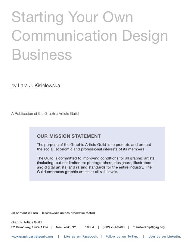 for design of graphic purpose statement
