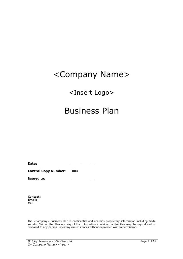 Business plan for technology startup