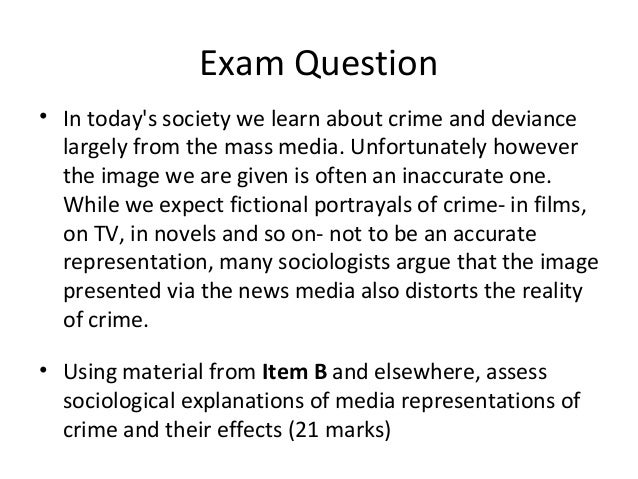 Essay questions on crime and deviance