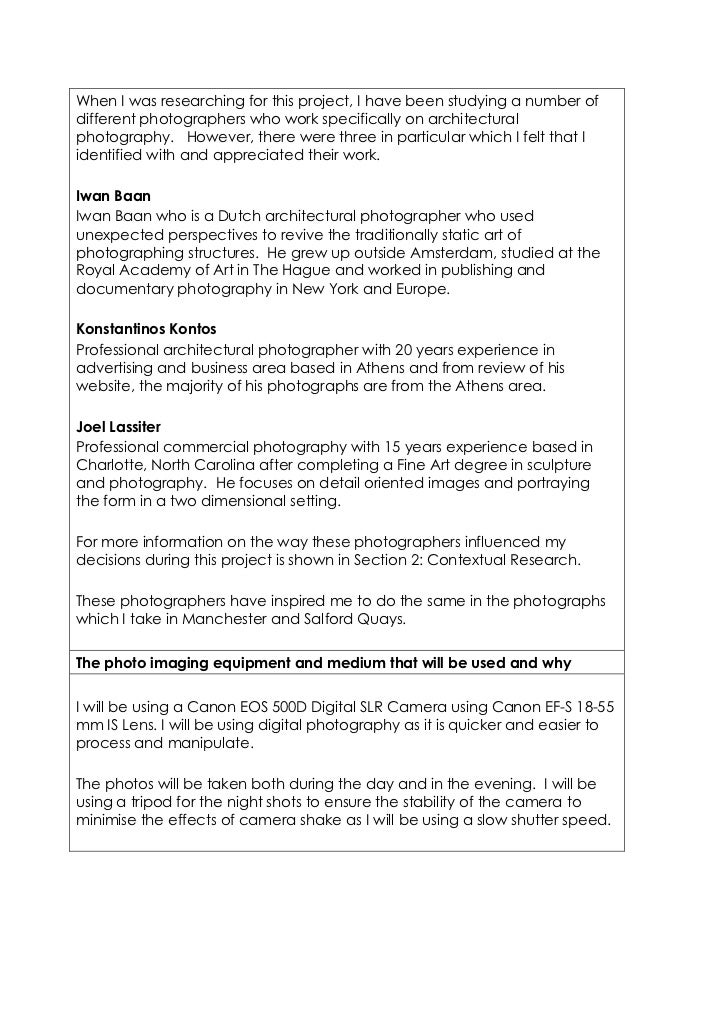 Photography a2 essay help