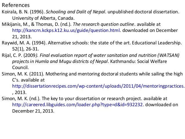 Doctoral dissertation purpose statement