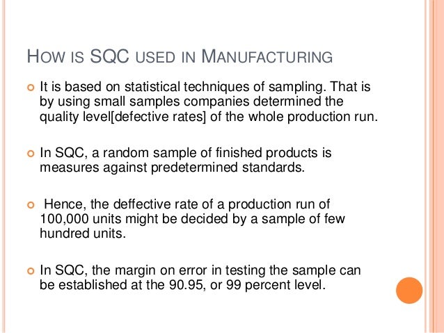 statistical quality control sqc