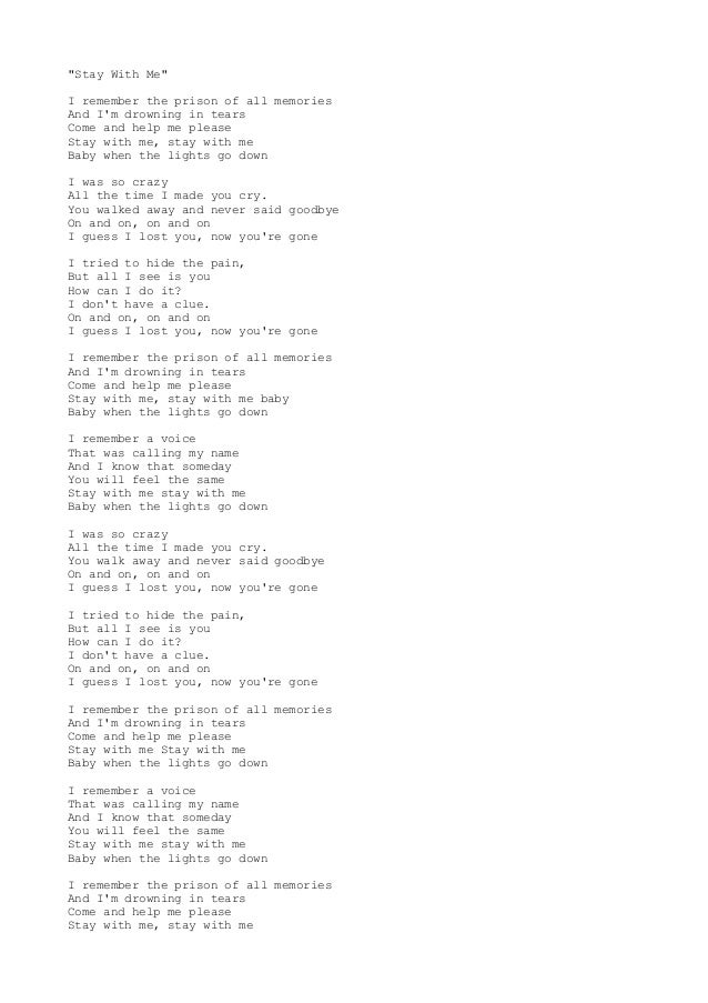 Stay With Me Lyrics Akcent