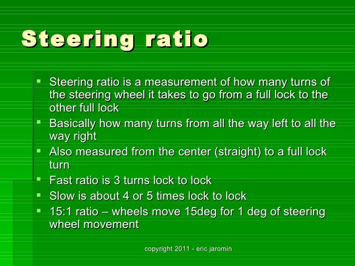 Steering systems