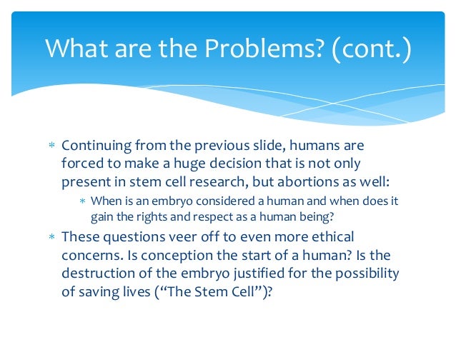 Thesis statements on stem cell research