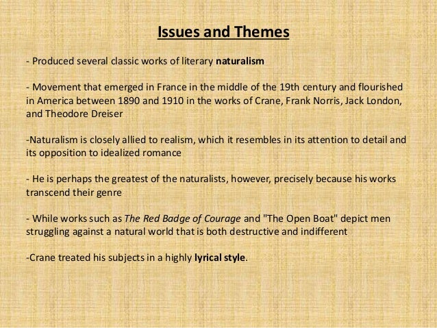 Stephen Crane naturalism short stories Stephen Crane naturalism short stories