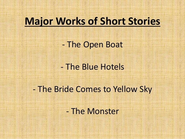 an analysis of stephen cranes the bride comes to yellow sky Start studying short story test - the bride comes to yellow sky learn vocabulary, terms, and more with flashcards, games, and other study tools. an analysis of stephen cranes the bride comes to yellow sky Start studying short story test - the bride comes to yellow sky learn vocabulary, terms, and more with flashcards, games, and other study tools.