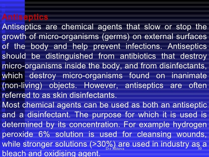 Sterilization and disinfection