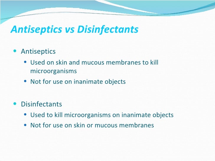 Sterilization+ Disinfection