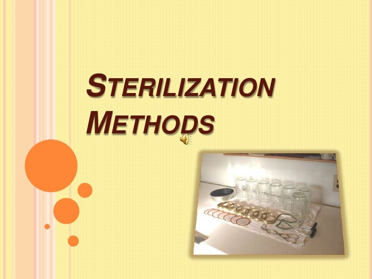 Sterilization methods