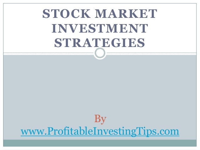 investment strategies stock market ppt