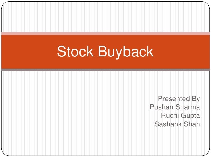 startup stock buyback