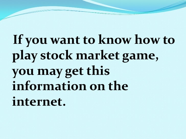 how to invest in stock market game