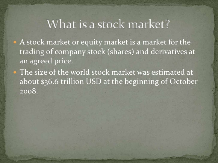 derivatives trade in stock market ppt