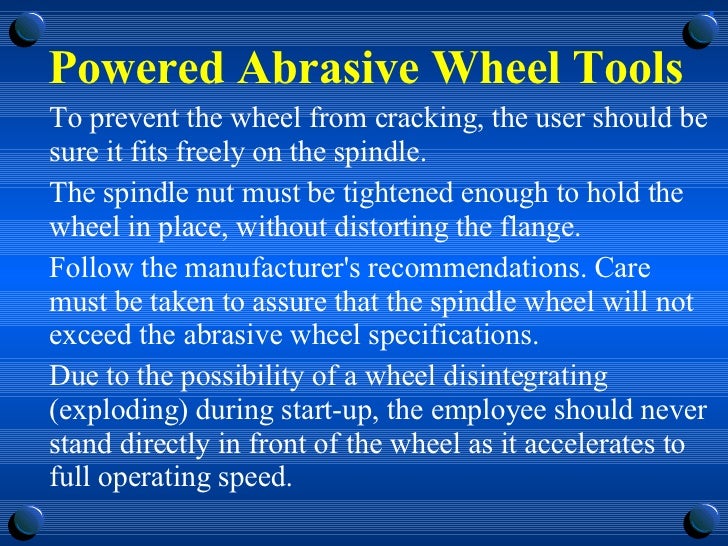 Abrasive wheels powerpoint presentation uk