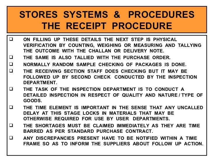 Stores Management