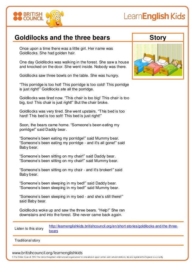 Critical thinking questions for goldilocks and the three bears image