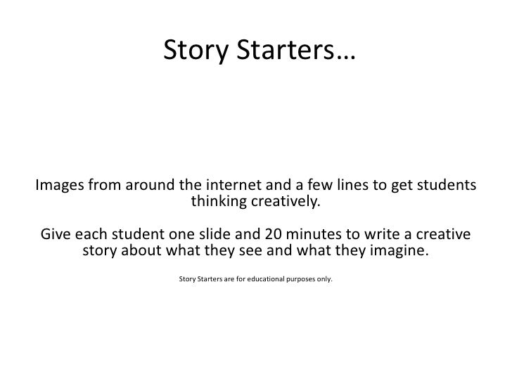Creative writing story prompt ideas