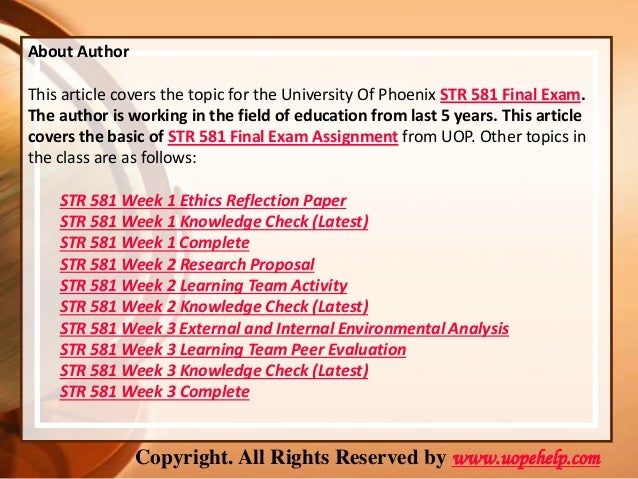 Research Proposal Paper Str 581