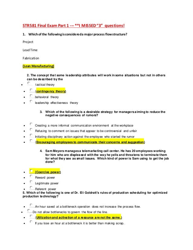 str581 capstone examination part 3 Str 581 capstone final exam all part 1-2-3 str 581 capstone final exam part 1 1 the concept that some leadership attributes will. str581 capstone examination part 3 Str 581 capstone final exam all part 1-2-3 str 581 capstone final exam part 1 1 the concept that some leadership attributes will.