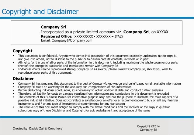 Business plan copyright picture