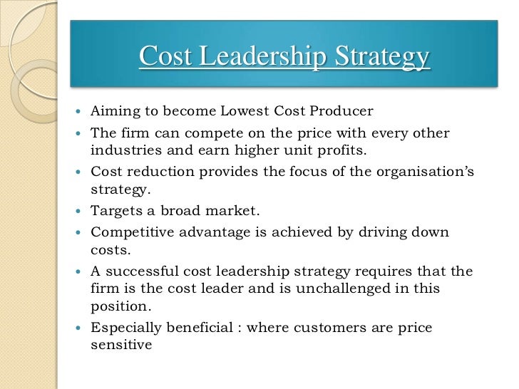 Customer Focused Low Cost Leadership Strategy