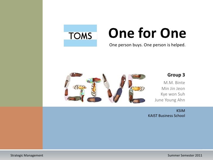 Toms shoes case study ppt picture