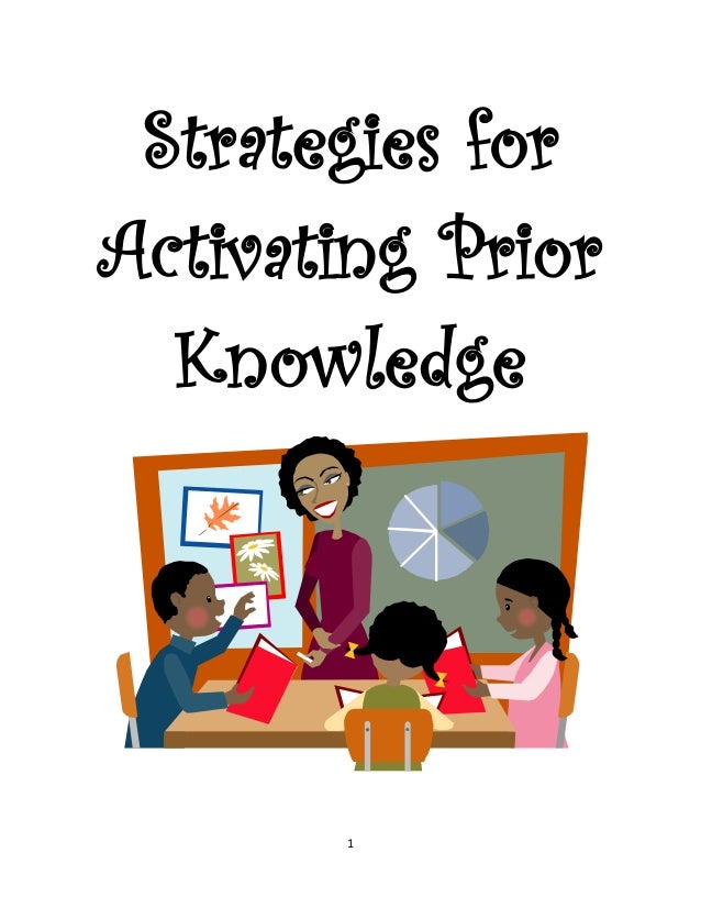 Strategies for activating prior knowledge