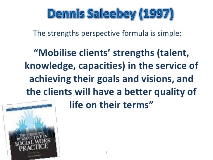 what is strengths based perspective in social work