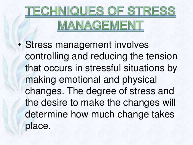 case studies on stress management at work Case studies – managing work-related stress a science company used the management standards indicator tool to identify causes of stress in the organisation. case studies on stress management at work Case studies – managing work-related stress a science company used the management standards indicator tool to identify causes of stress in the organisation.