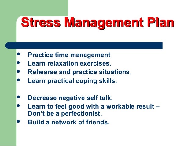 Stress Management Essay