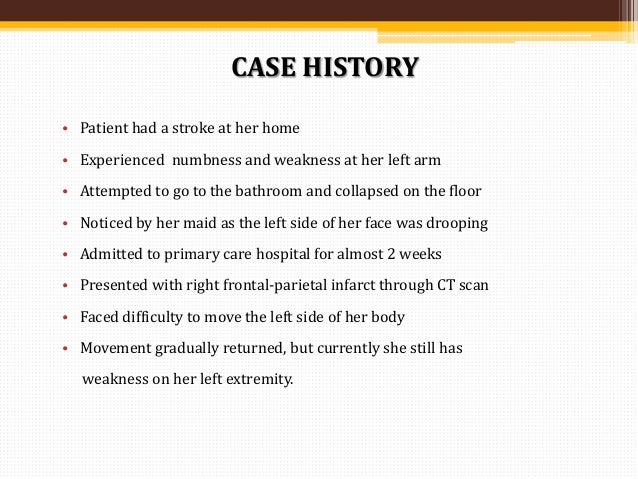 Hemorrhagic stroke case study image