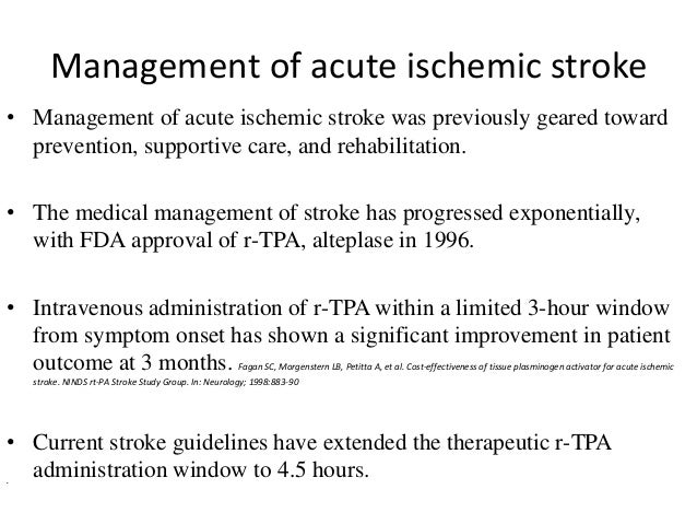stroke protocol ppt very small stroke