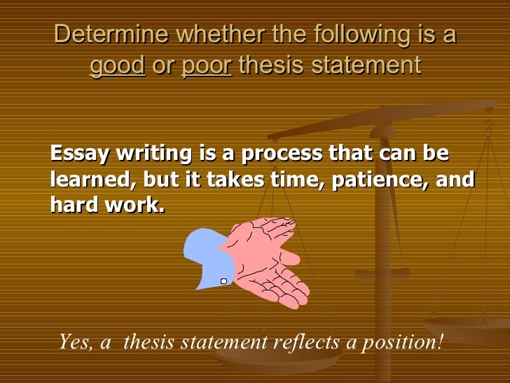 How to locate a thesis statement in an essay