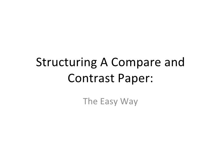 The Entire Compare And Contrast Essay