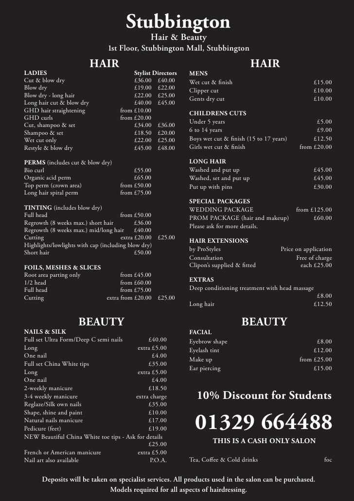 Cb Hair Design Prices Cb Hair Design Prices