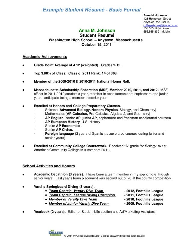 Student resume-format-a