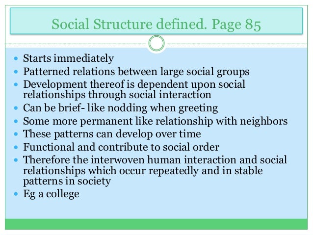 a description of social interaction or social relation a description of social interaction or social relation