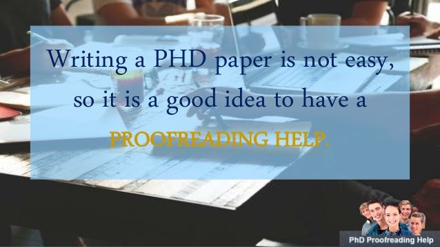 Phd editing services