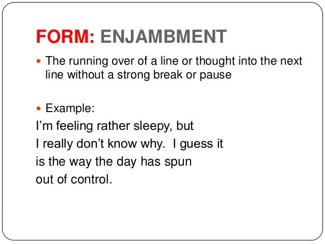 exle of enjambment enjambment definition what is exle of enjambment enjambment definition what is