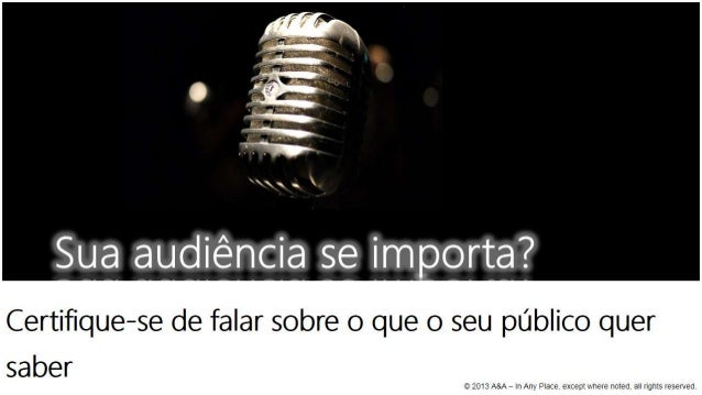 A sua Audiência se Importa