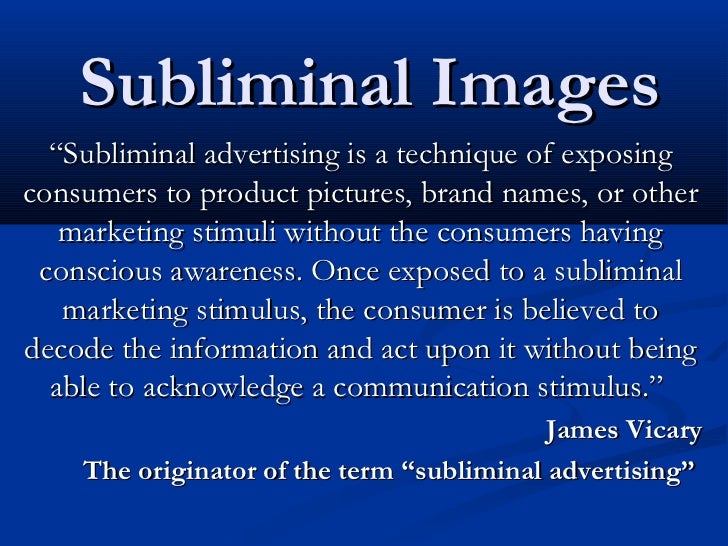 Subliminal Images