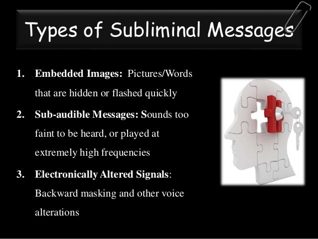 Visual Examples Of Subliminal Messages