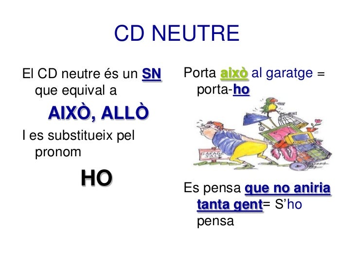 Substitució pronominal cd ci