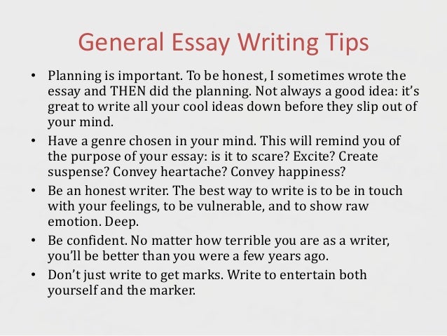 Tips on writing an essay in an exam