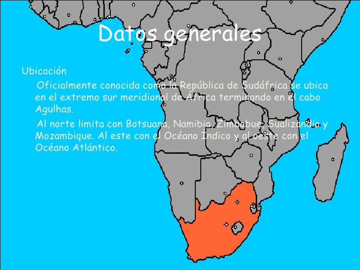 Dónde Se Encuentra Sudáfrica En El Planisferio www.slideshare.net