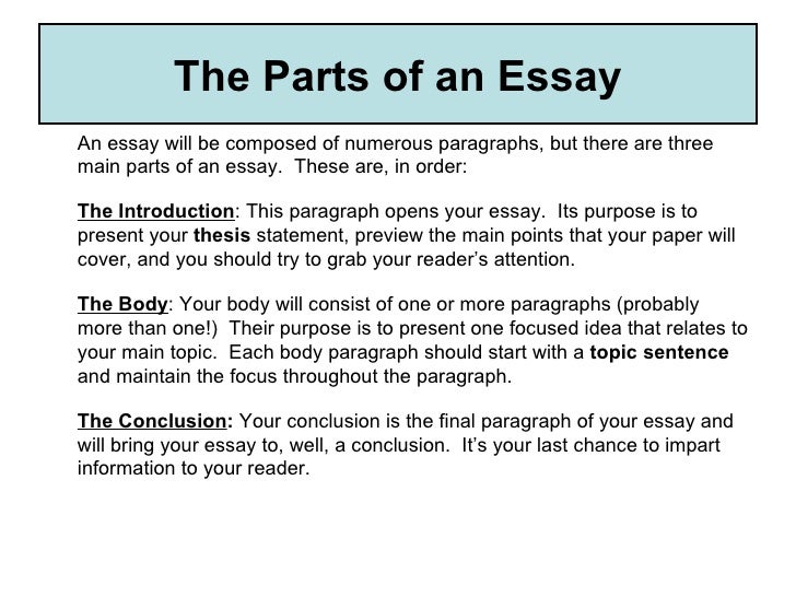 What Are Main Points In An Essay