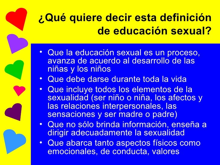 Sugerencias Para La Educación Sexual